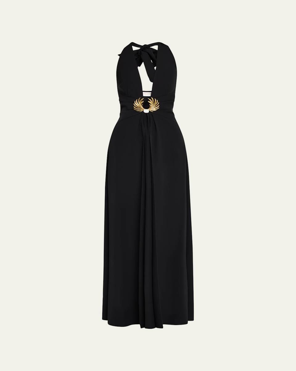 Jenie Plunging Embellished Gown